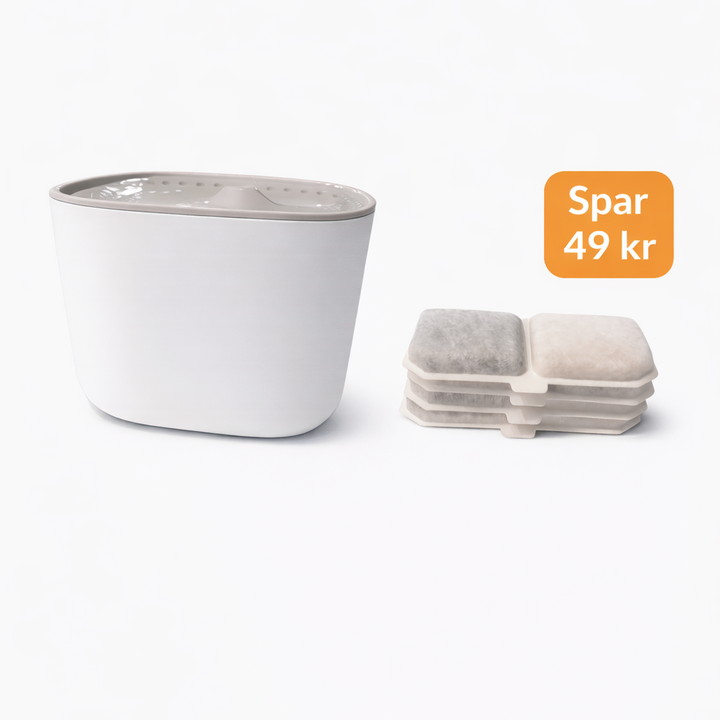 Zoorilo Startpakke Pure – Fontene + 4 filter (6 mnd)